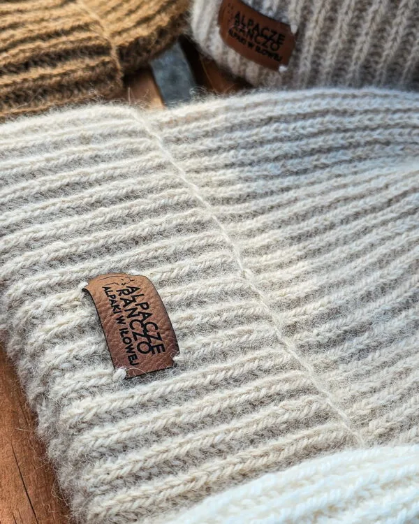 Czapka z wełny alpak