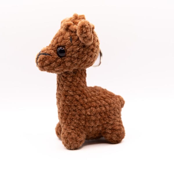 Breloczek alpaka brązowa