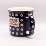 Kubek ręcznie malowany Bolesławiec „Alpacze Ranczo” 350 ml