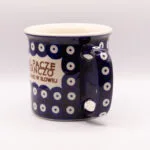 Kubek ręcznie malowany Bolesławiec „Alpacze Ranczo” 350 ml