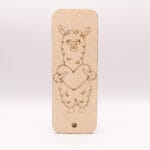 Zakładka z alpaką z sercem