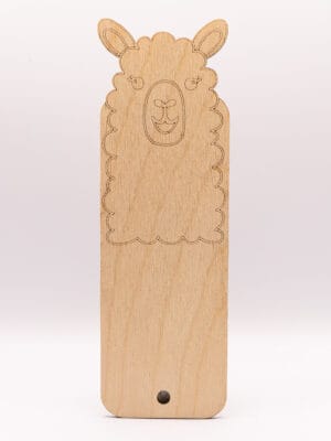 Zakładka z puchatą alpaką i uszami