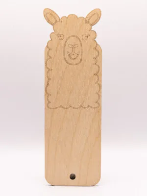 Zakładka z puchatą alpaką i uszami