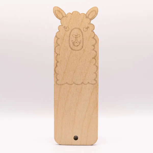 Zakładka z puchatą alpaką i uszami