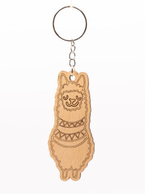 Breloczek z alpaką w chuście