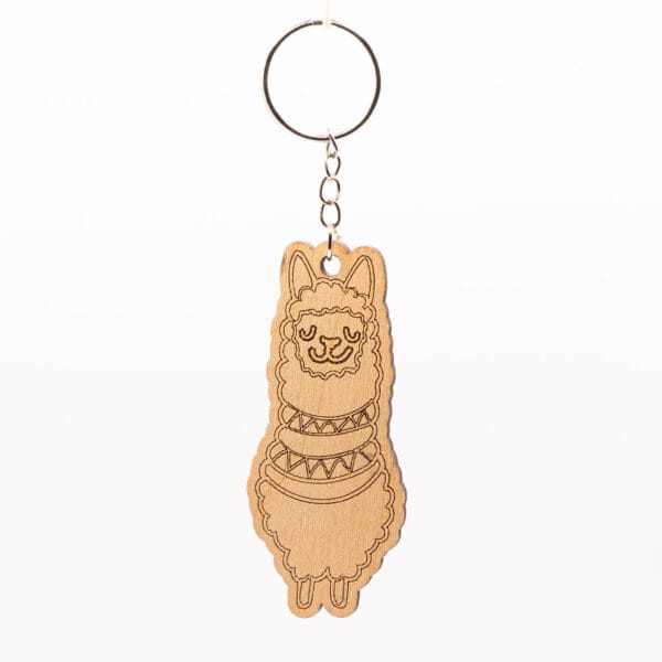 Breloczek z alpaką w chuście