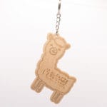 Breloczek z alpaką i logo Alpacze Ranczo