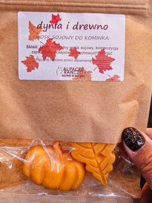 Wosk sojowy do kominka Dynia i Drewno