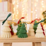 Zestaw prezentowy 3 świąteczne świeczki sojowe choinki