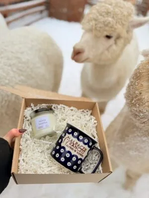 Prezent na Dzień Babci i Dziadka - świeca + kubek