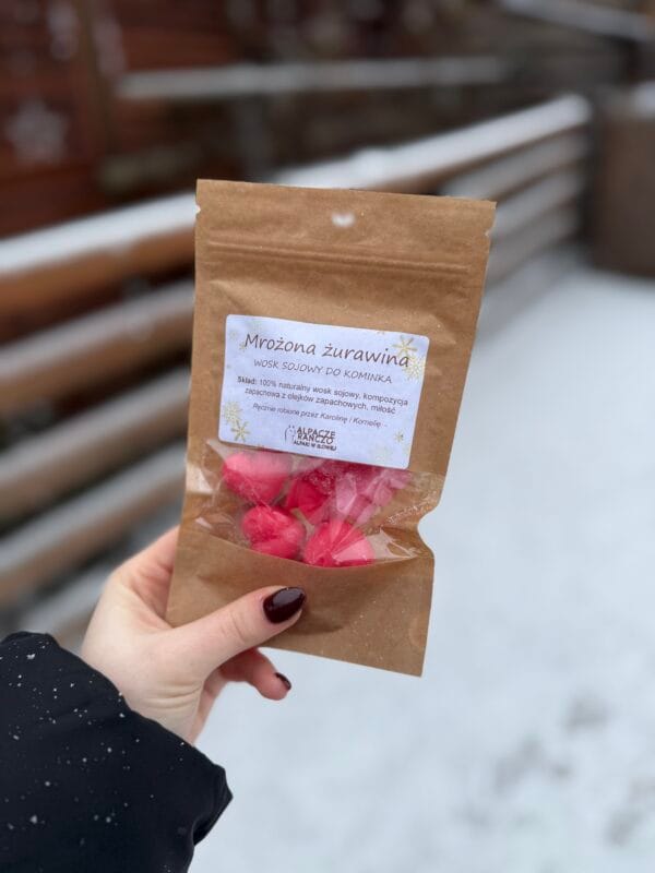 Wosk sojowy do kominka Mrożona Żurawina